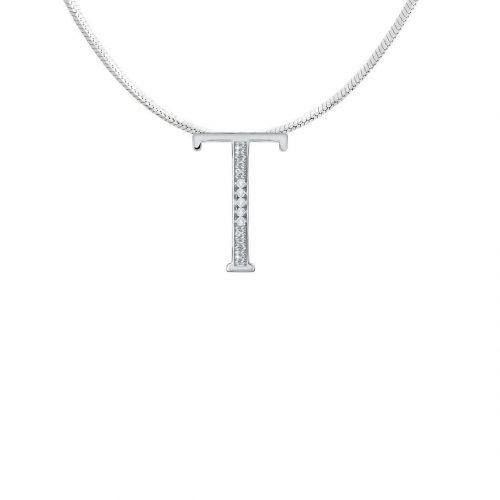 kalung berlian inisial